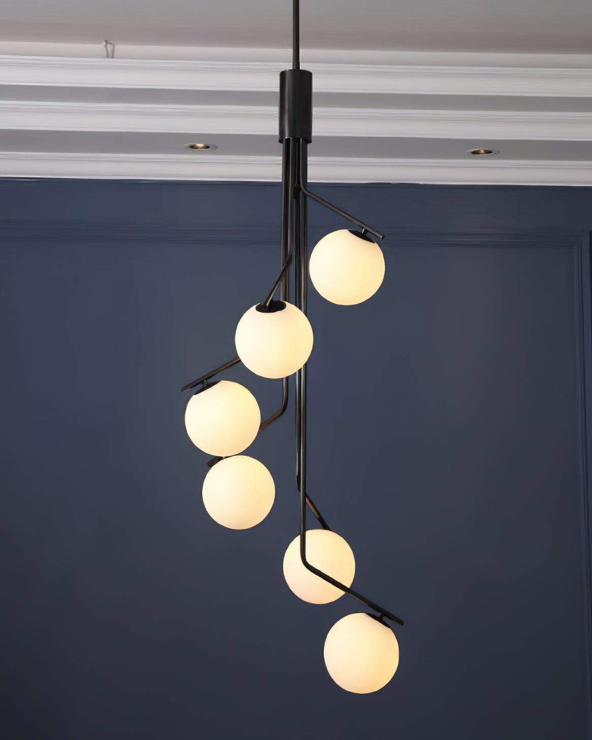Solivine Kronleuchter Gold Ast Kugel LED