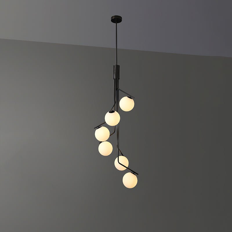 Solivine Kronleuchter Gold Ast Kugel LED