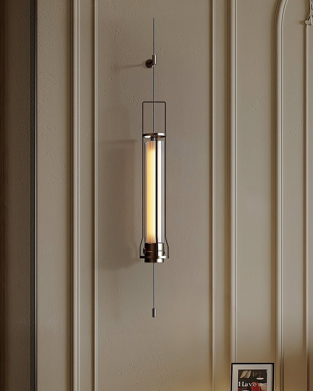 Lioralora zeitgenössische minimalistische Zylinder-Glas-Wandleuchte