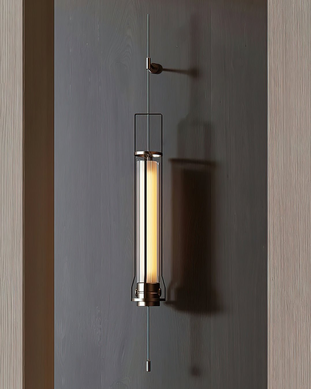 Lioralora zeitgenössische minimalistische Zylinder-Glas-Wandleuchte