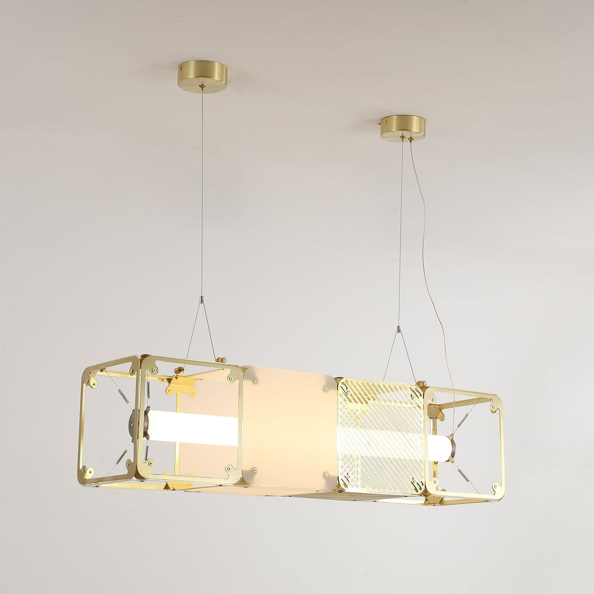 Atheor Premium nordische Kunst Pendelleuchte aus Messing