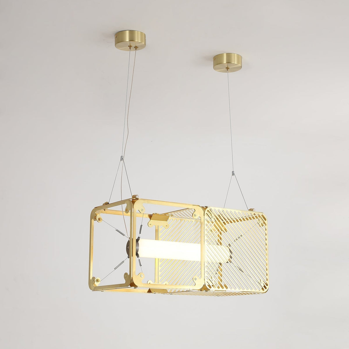 Atheor Premium nordische Kunst Pendelleuchte aus Messing