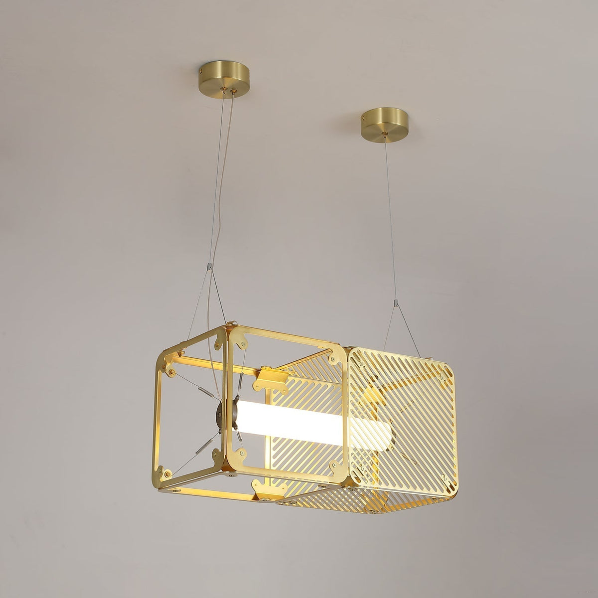 Atheor Premium nordische Kunst Pendelleuchte aus Messing