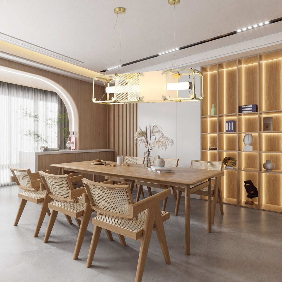 Atheor Premium nordische Kunst Pendelleuchte aus Messing