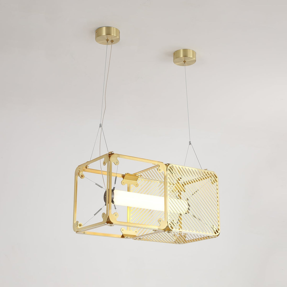 Atheor Premium nordische Kunst Pendelleuchte aus Messing