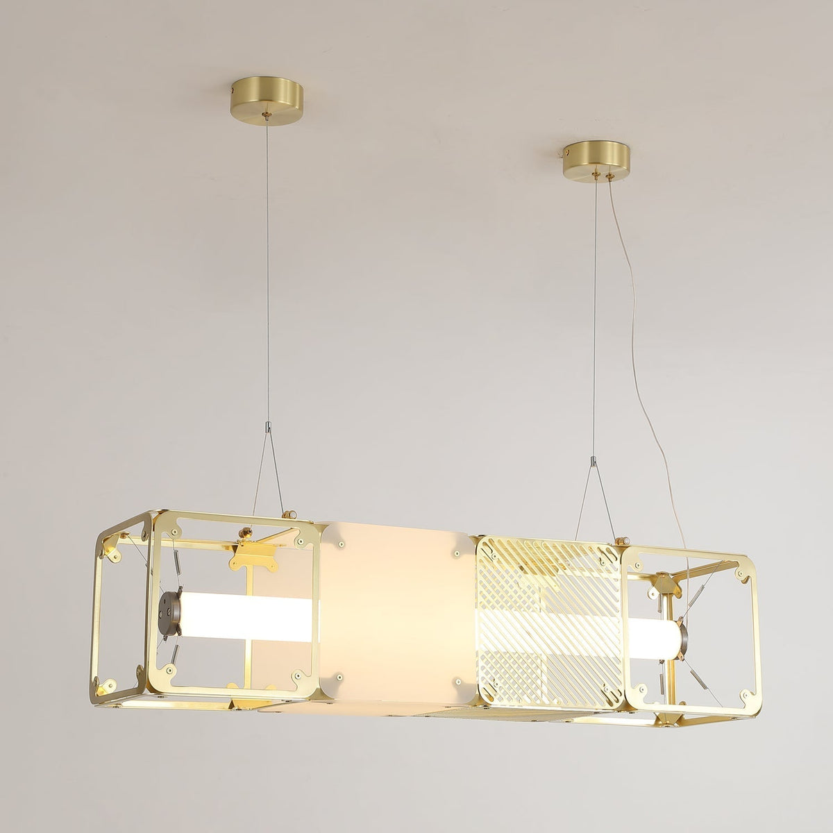 Atheor Premium nordische Kunst Pendelleuchte aus Messing