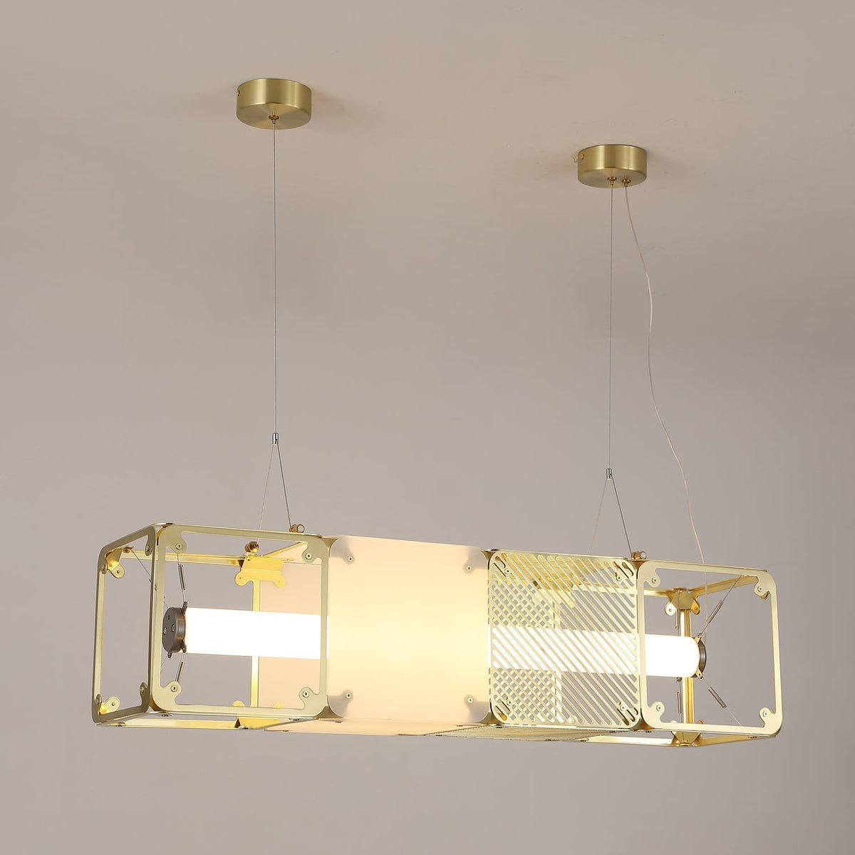 Atheor Premium nordische Kunst Pendelleuchte aus Messing
