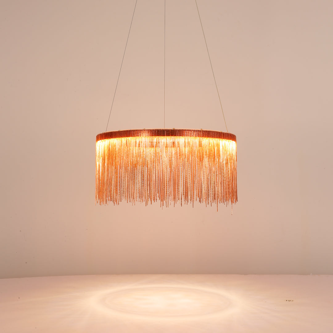 Kristy Nordisch Kronleuchter Silber/Rosegold Schlaf/Wohnzimmer