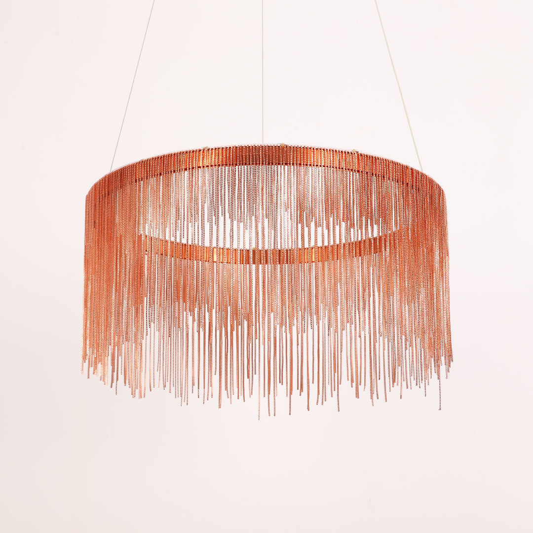 Kristy Nordisch Kronleuchter Silber/Rosegold Schlaf/Wohnzimmer
