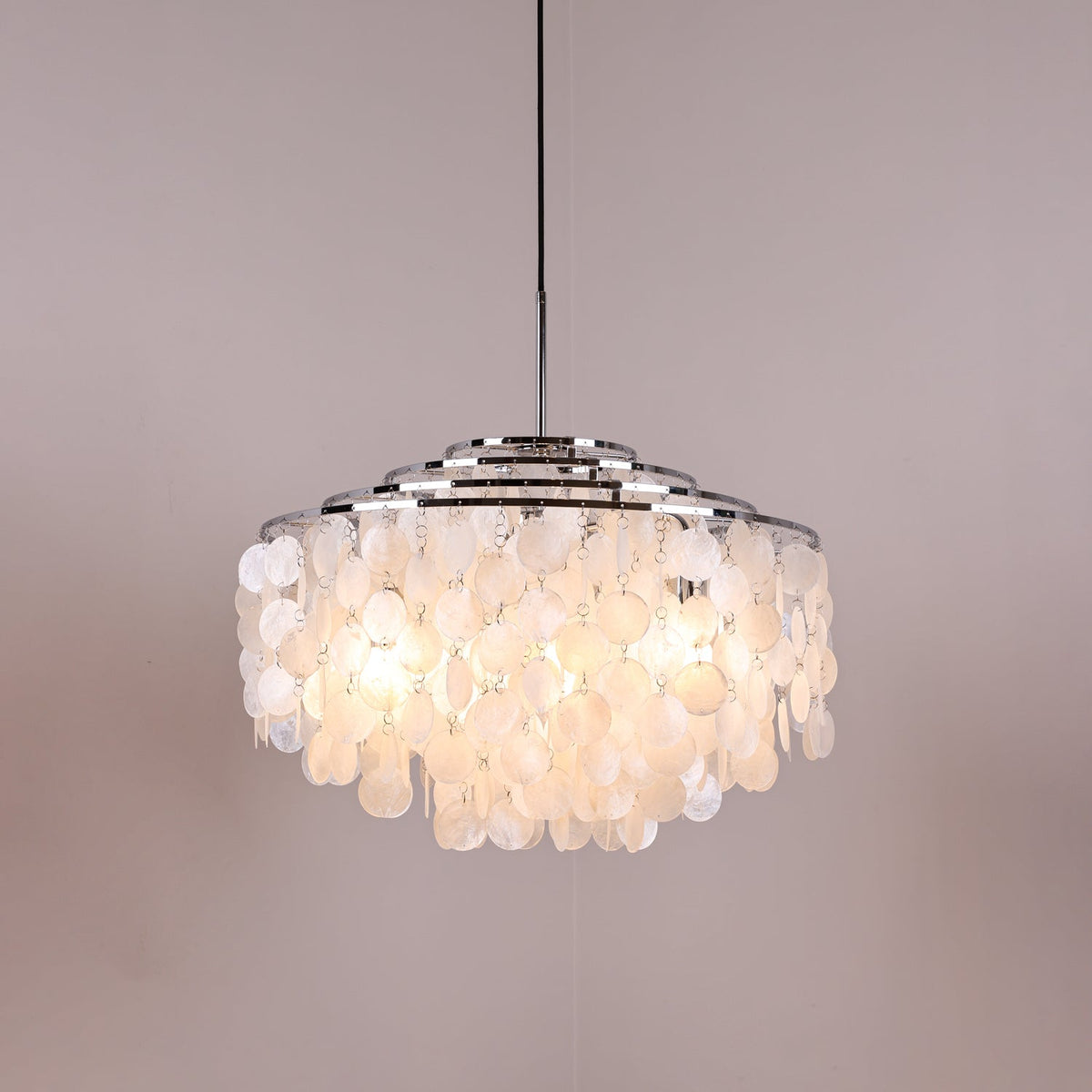 Rivena Pendelleuchte Rund Schalenring