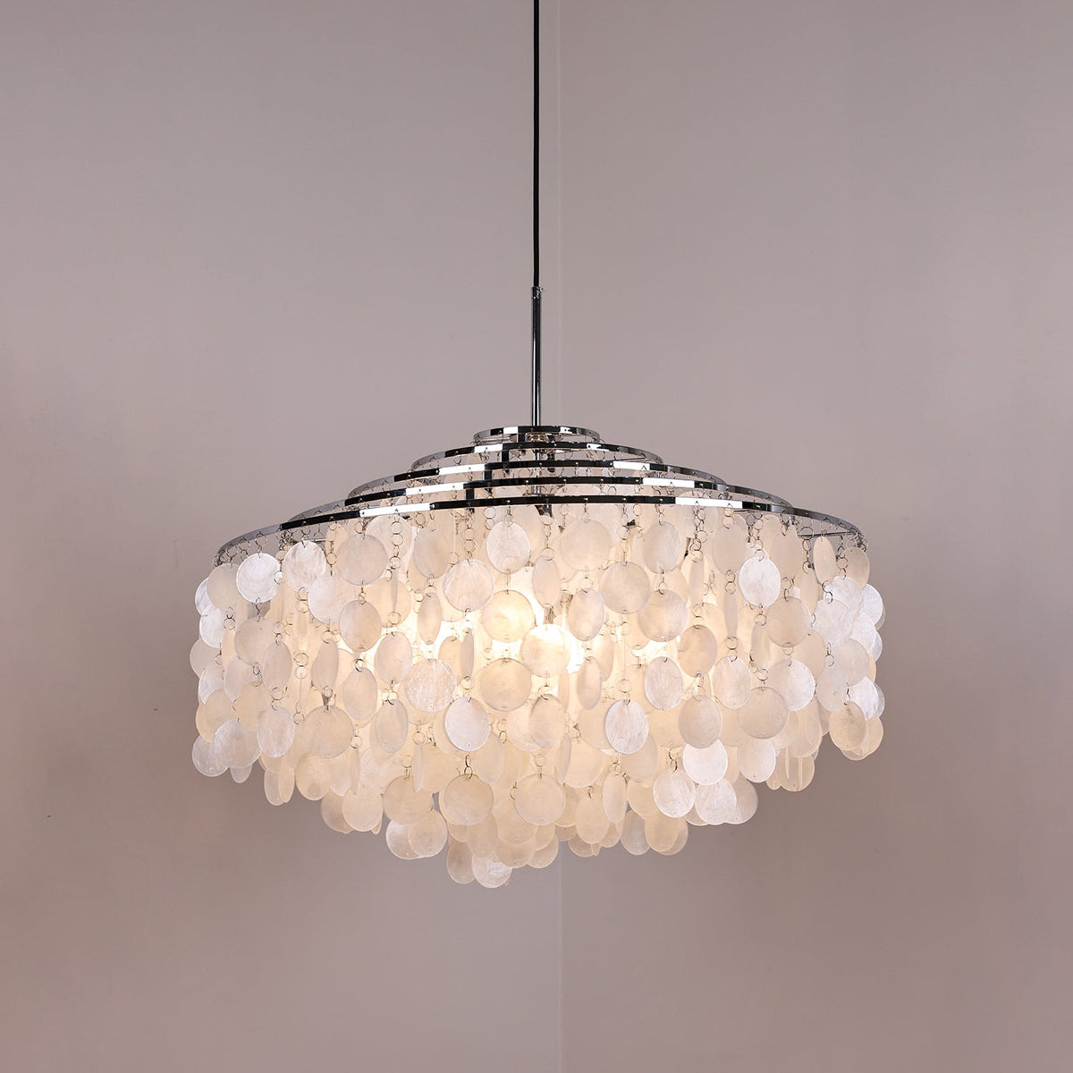 Rivena Pendelleuchte Rund Schalenring