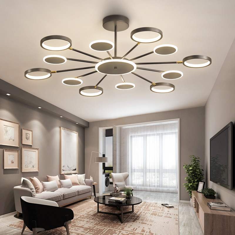 Modern LED Deckenleuchte Metall Acryl Wohnzimmer Schlafzimmer Esszimmer