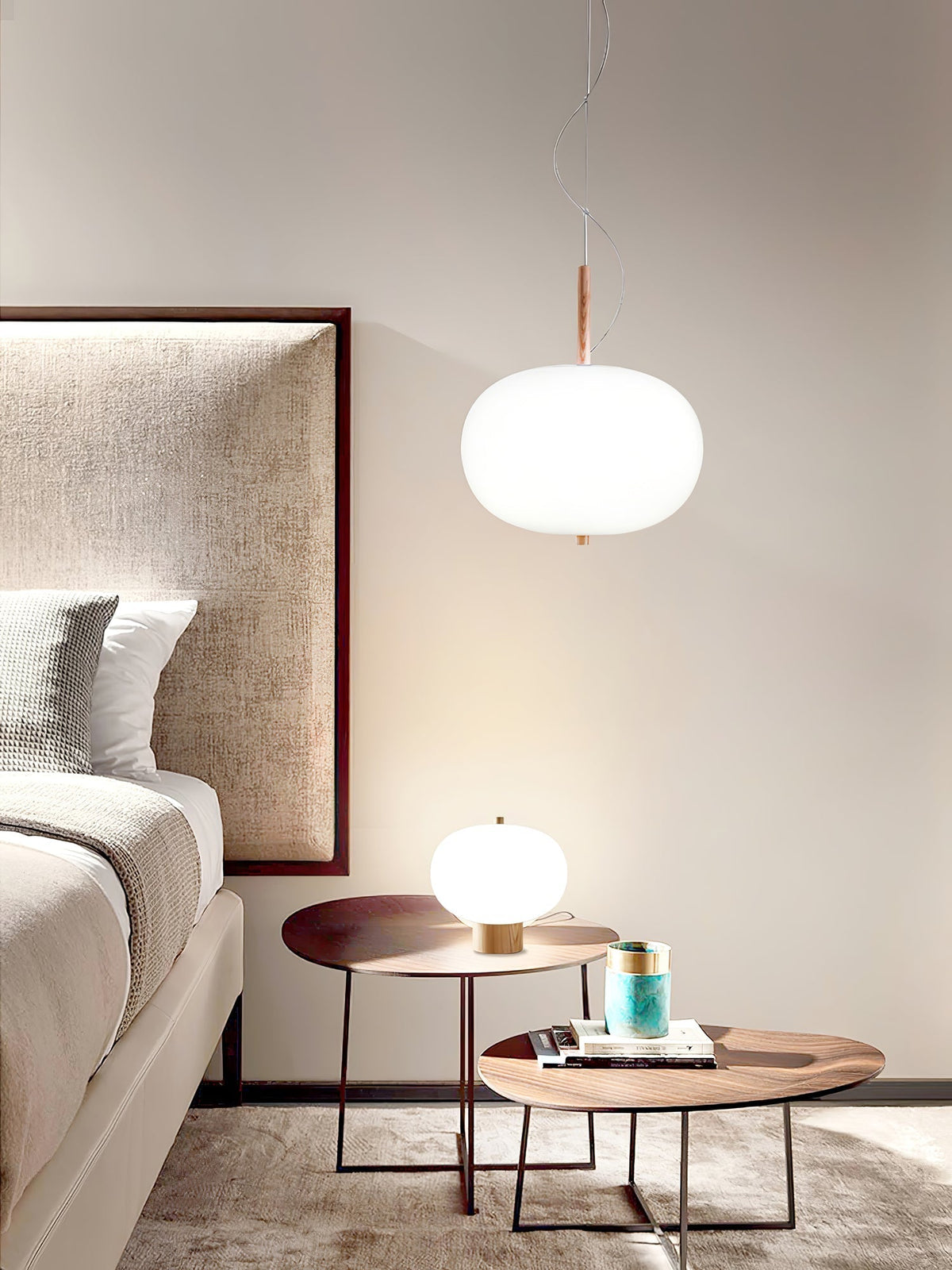 Duality Moderne Pendelleuchte aus Glas