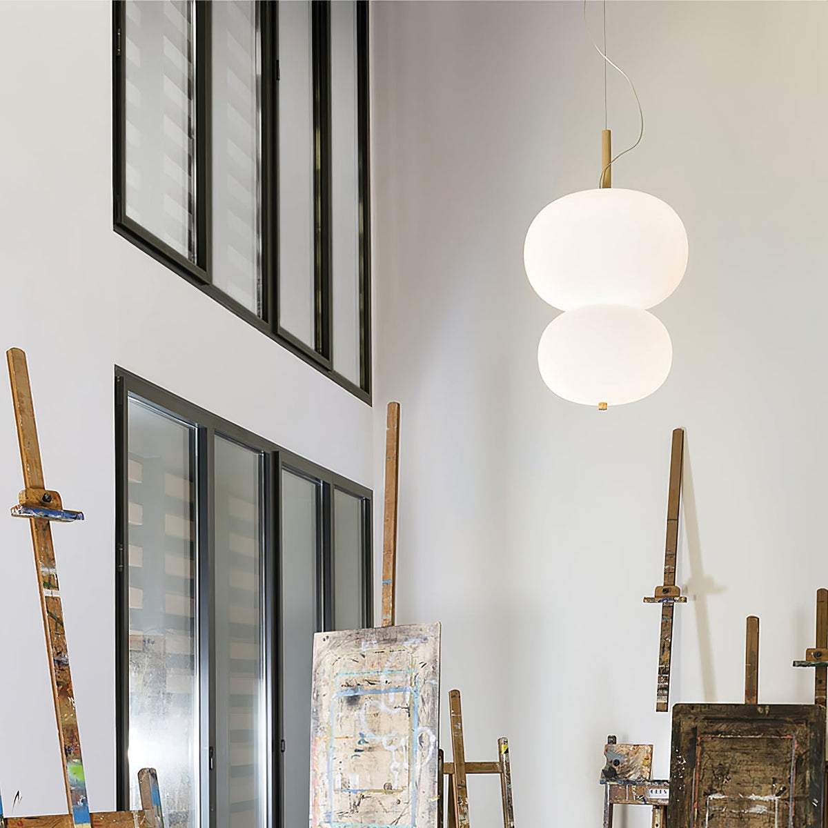Duality Moderne Pendelleuchte aus Glas