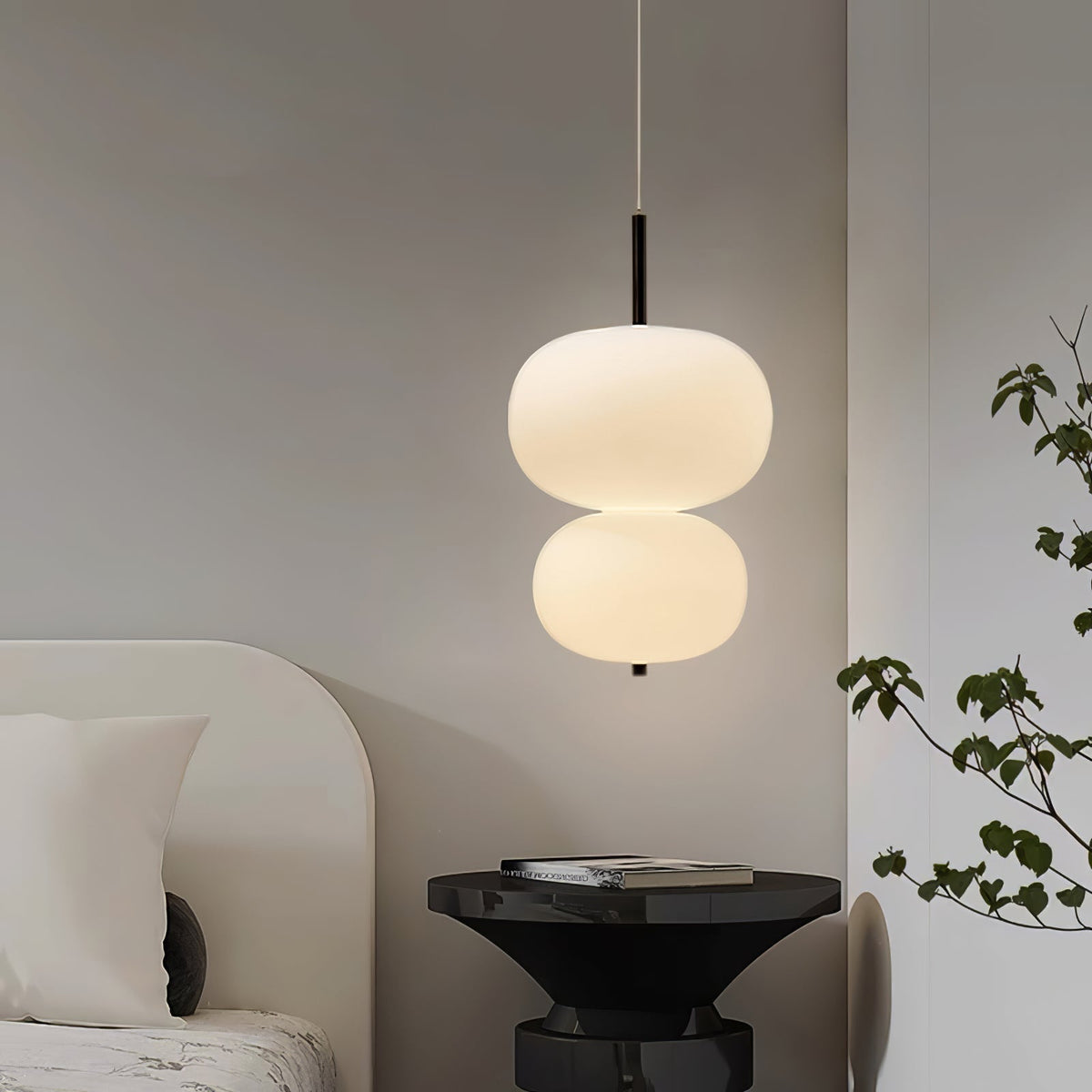 Duality Moderne Pendelleuchte aus Glas