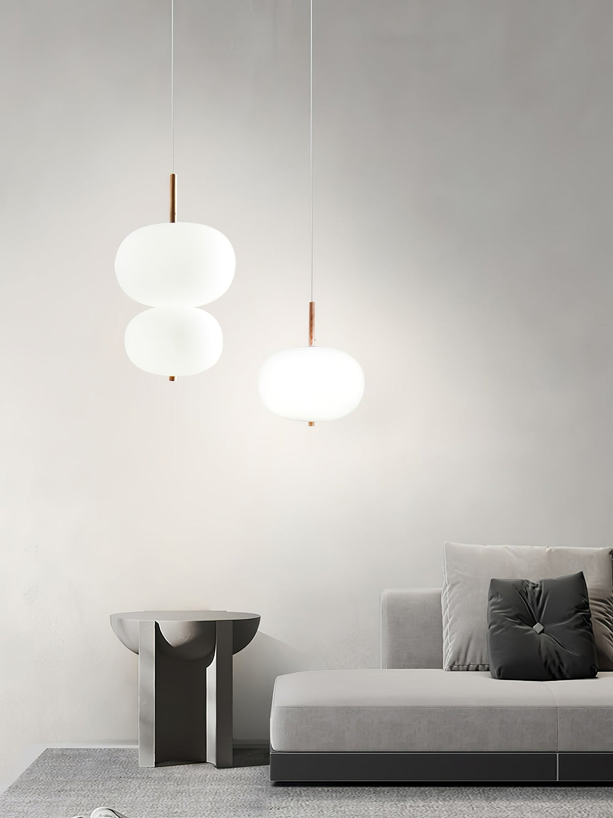Duality Moderne Pendelleuchte aus Glas