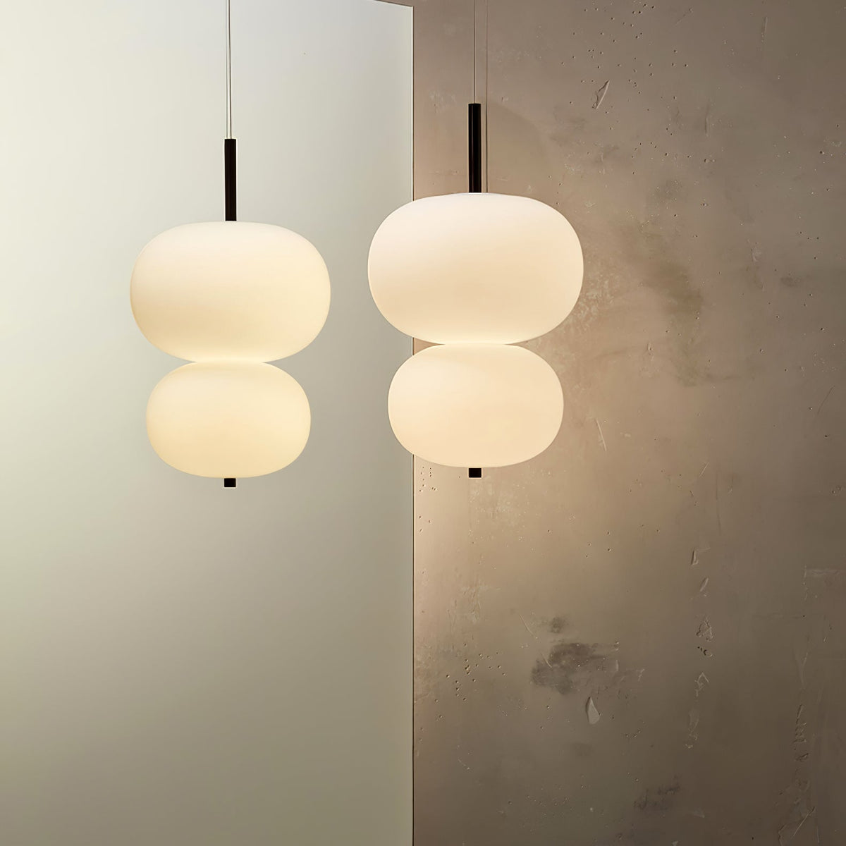 Duality Moderne Pendelleuchte aus Glas