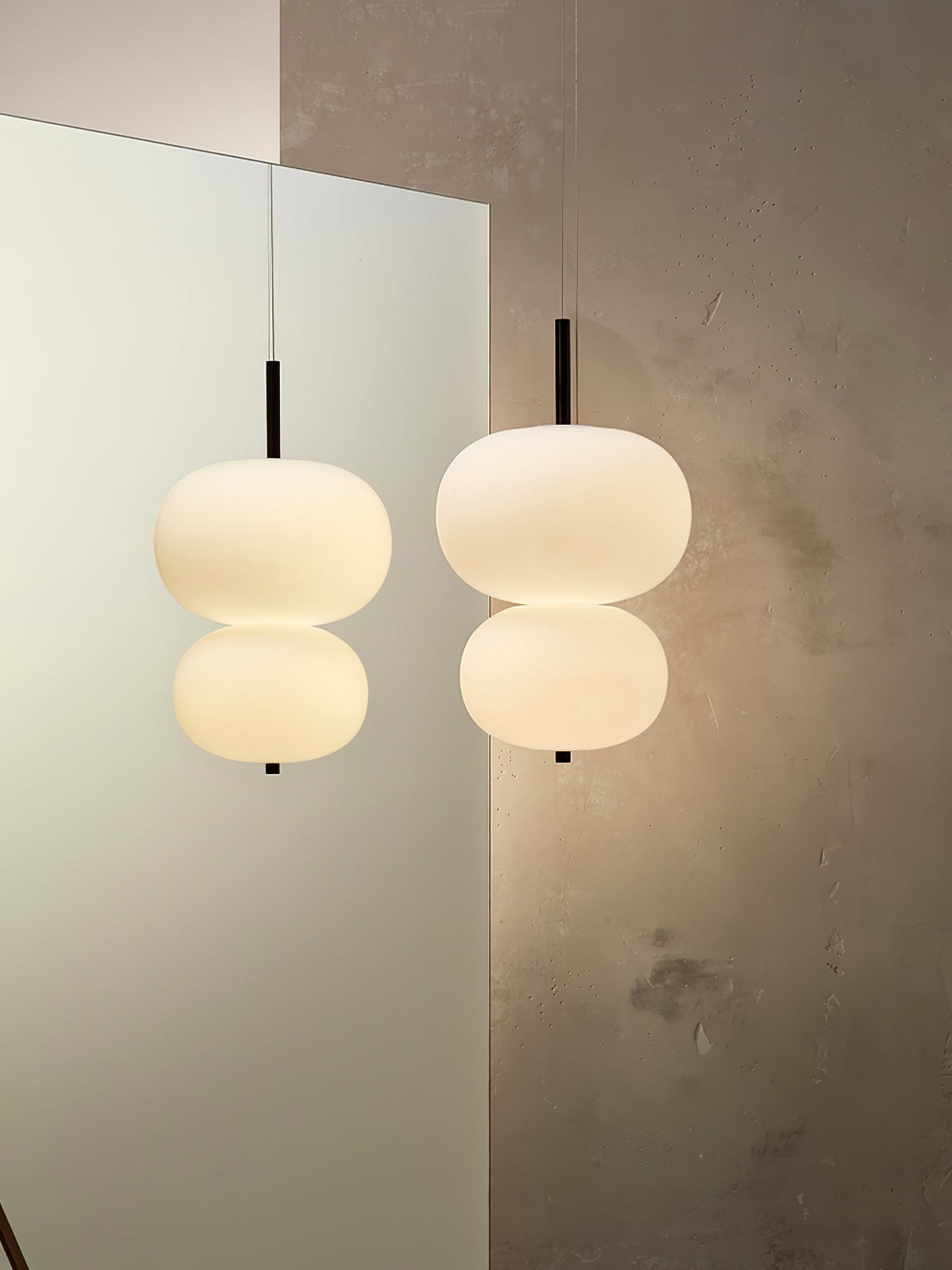 Duality Moderne Pendelleuchte aus Glas