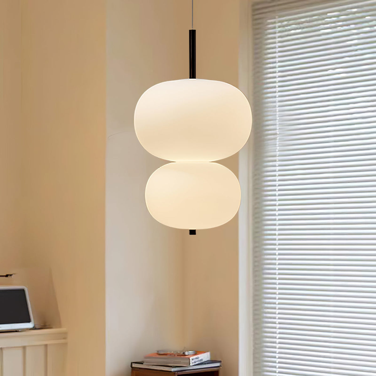 Duality Moderne Pendelleuchte aus Glas