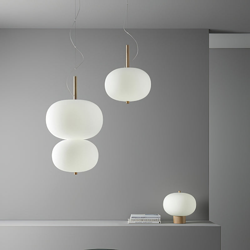 Duality Moderne Pendelleuchte aus Glas