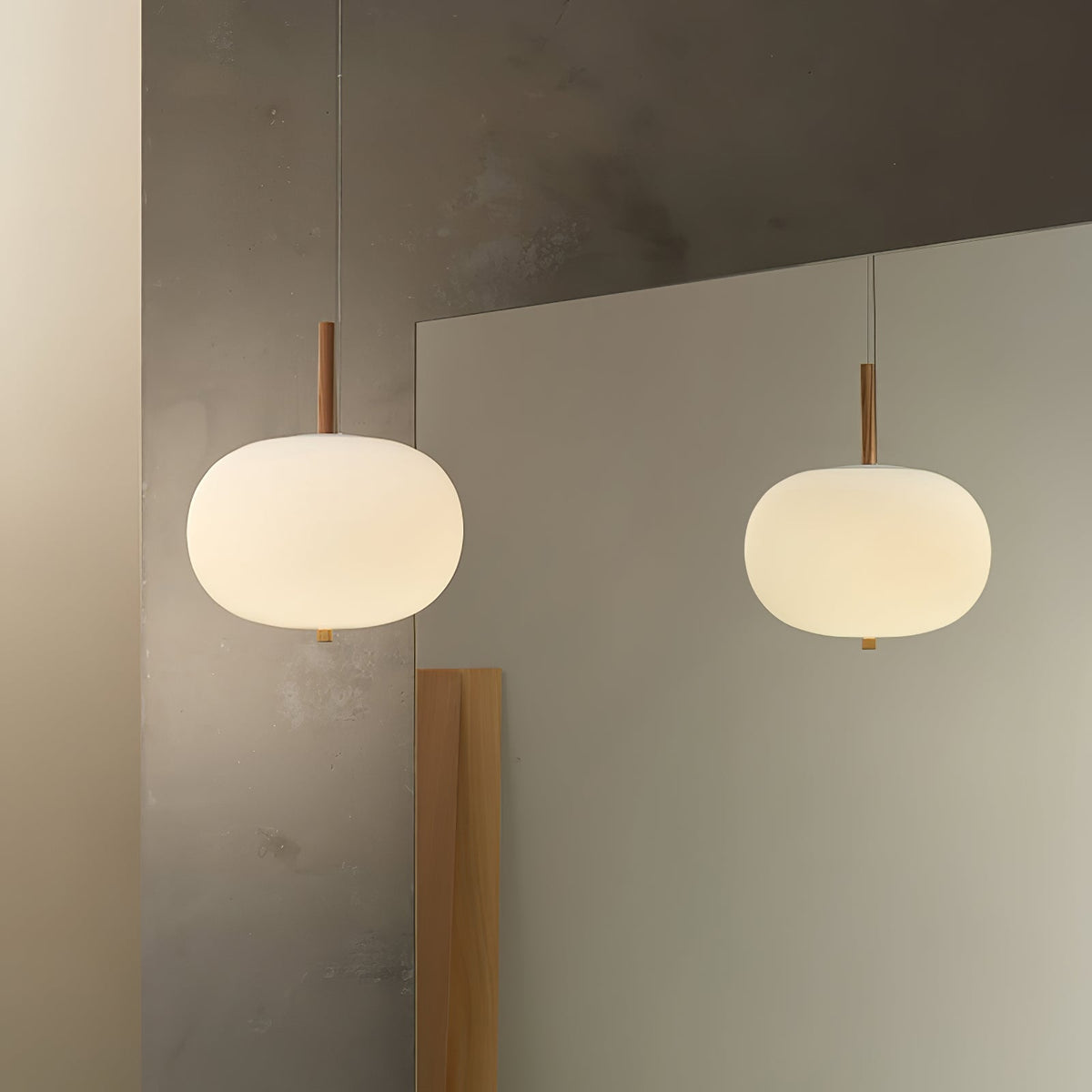 Duality Moderne Pendelleuchte aus Glas