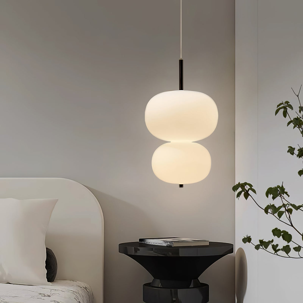 Duality Moderne Pendelleuchte aus Glas