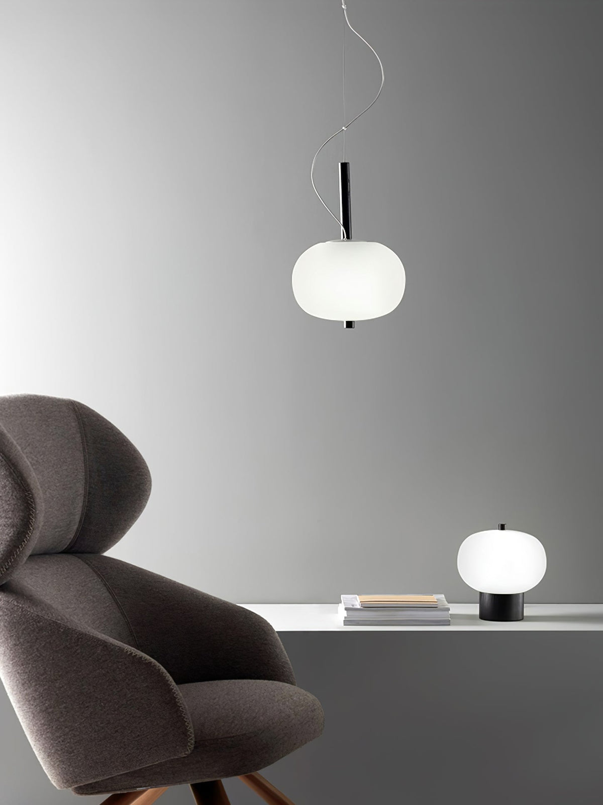 Duality Moderne Pendelleuchte aus Glas