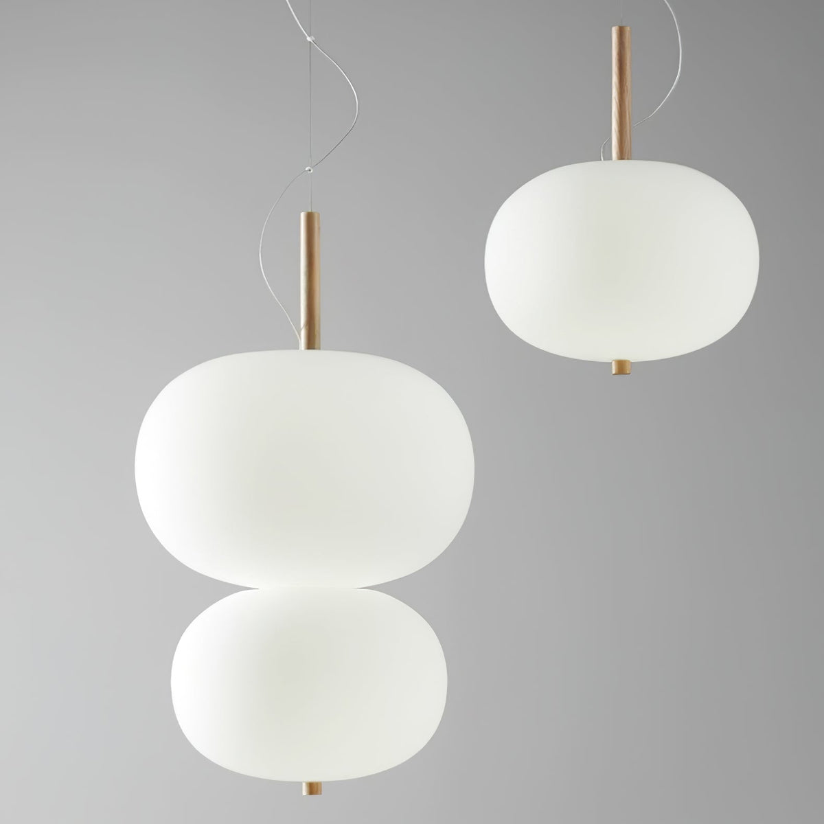 Duality Moderne Pendelleuchte aus Glas