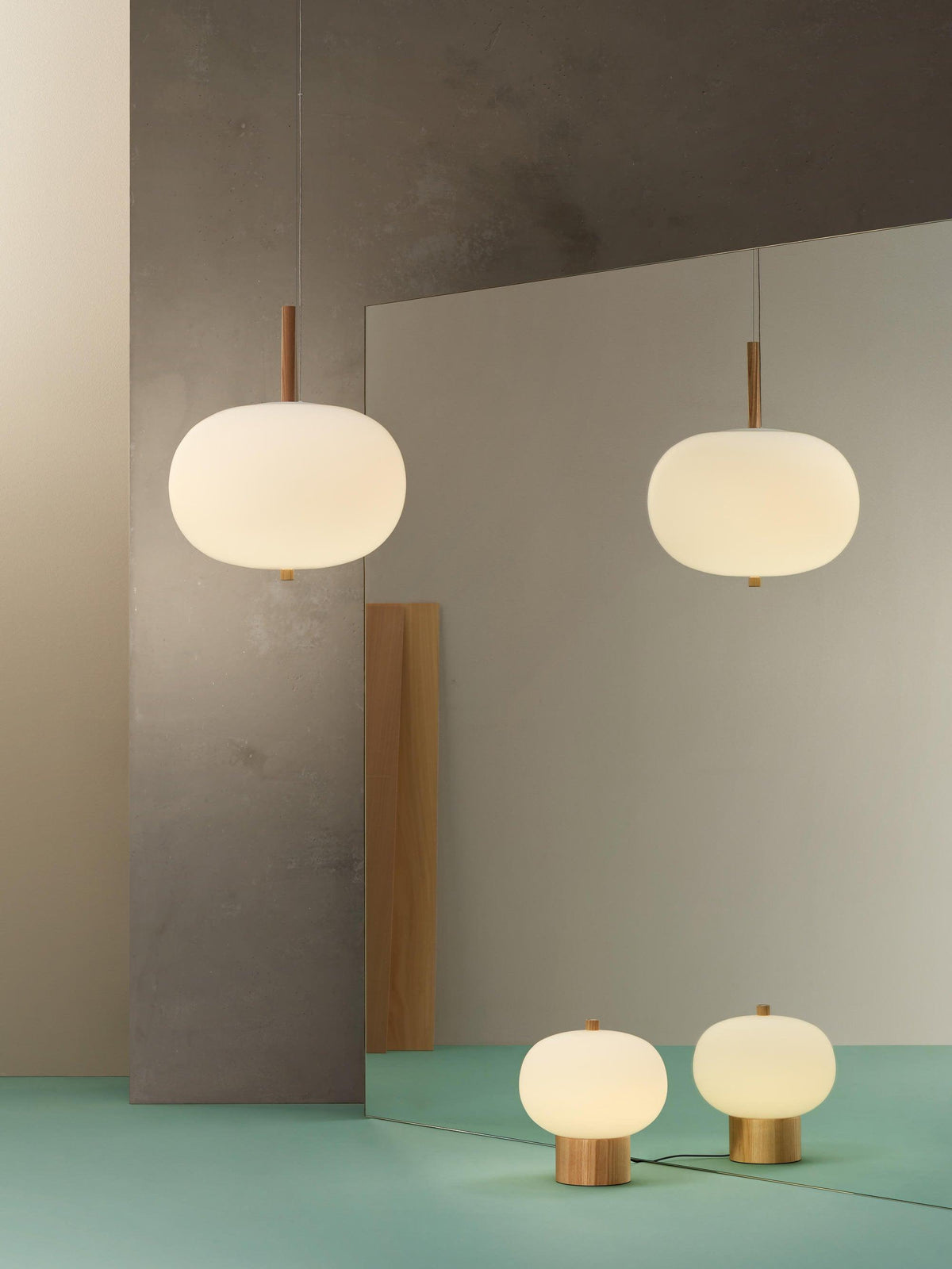 Duality Moderne Pendelleuchte aus Glas