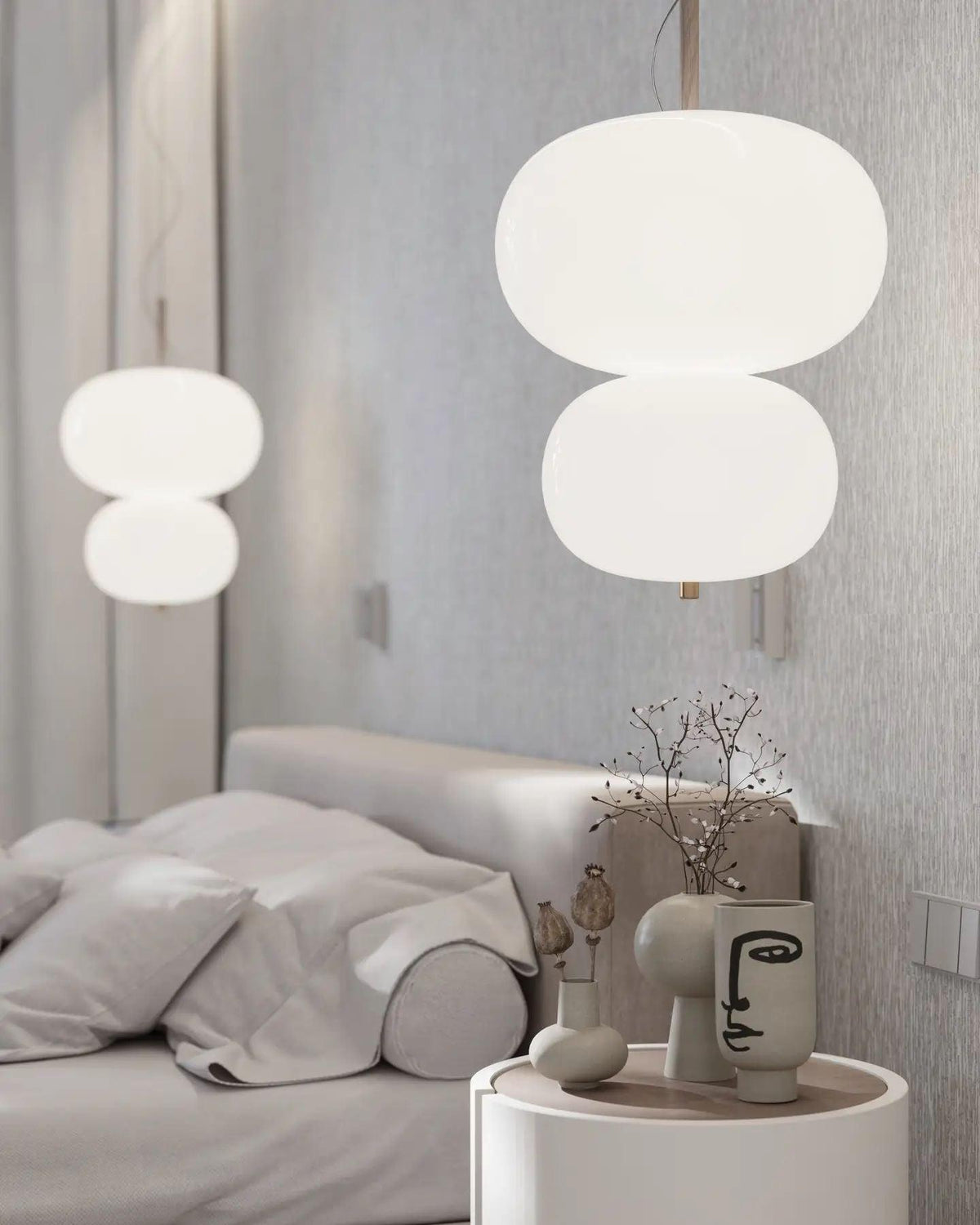 Duality Moderne Pendelleuchte aus Glas