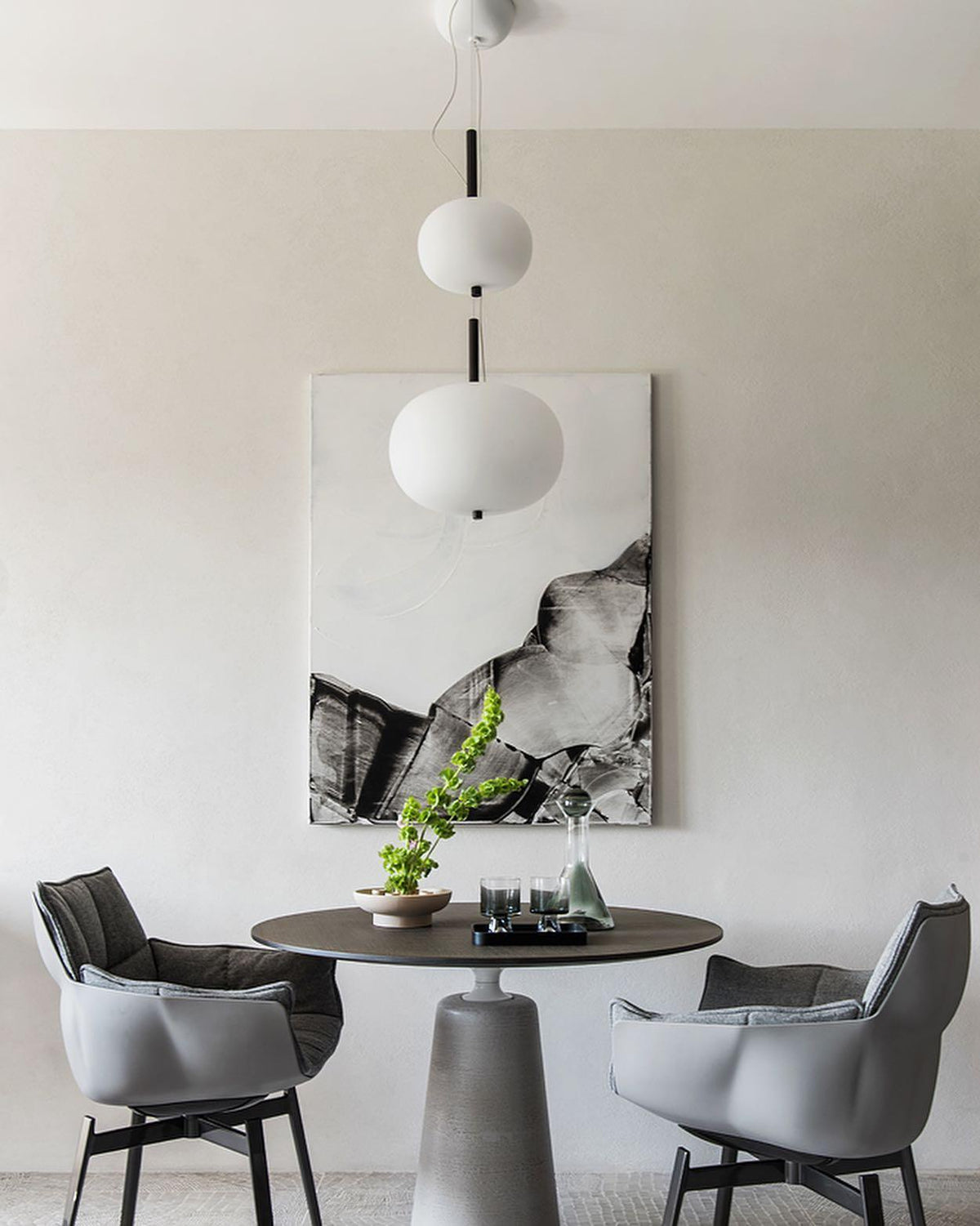 Duality Moderne Pendelleuchte aus Glas