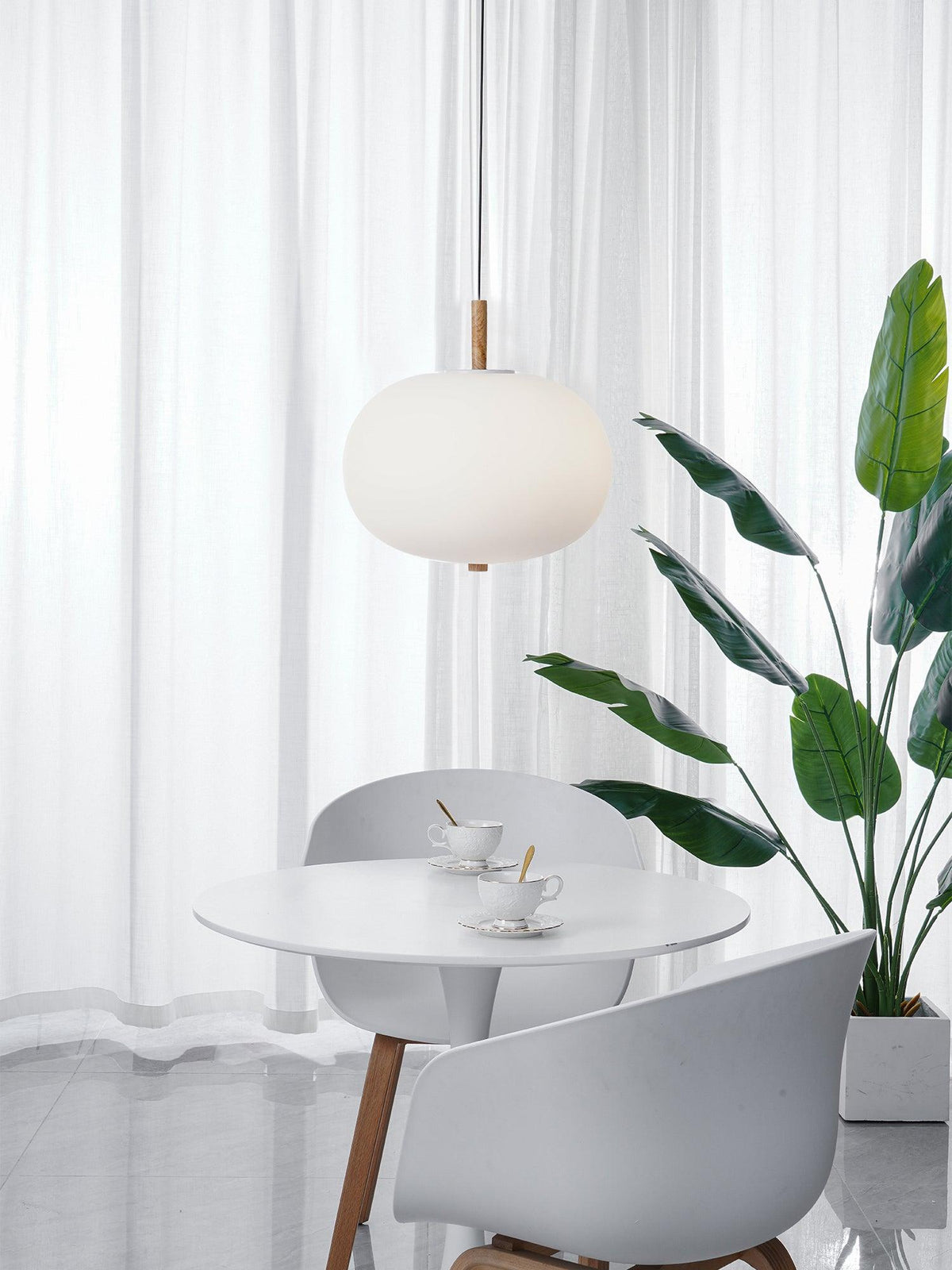 Duality Moderne Pendelleuchte aus Glas