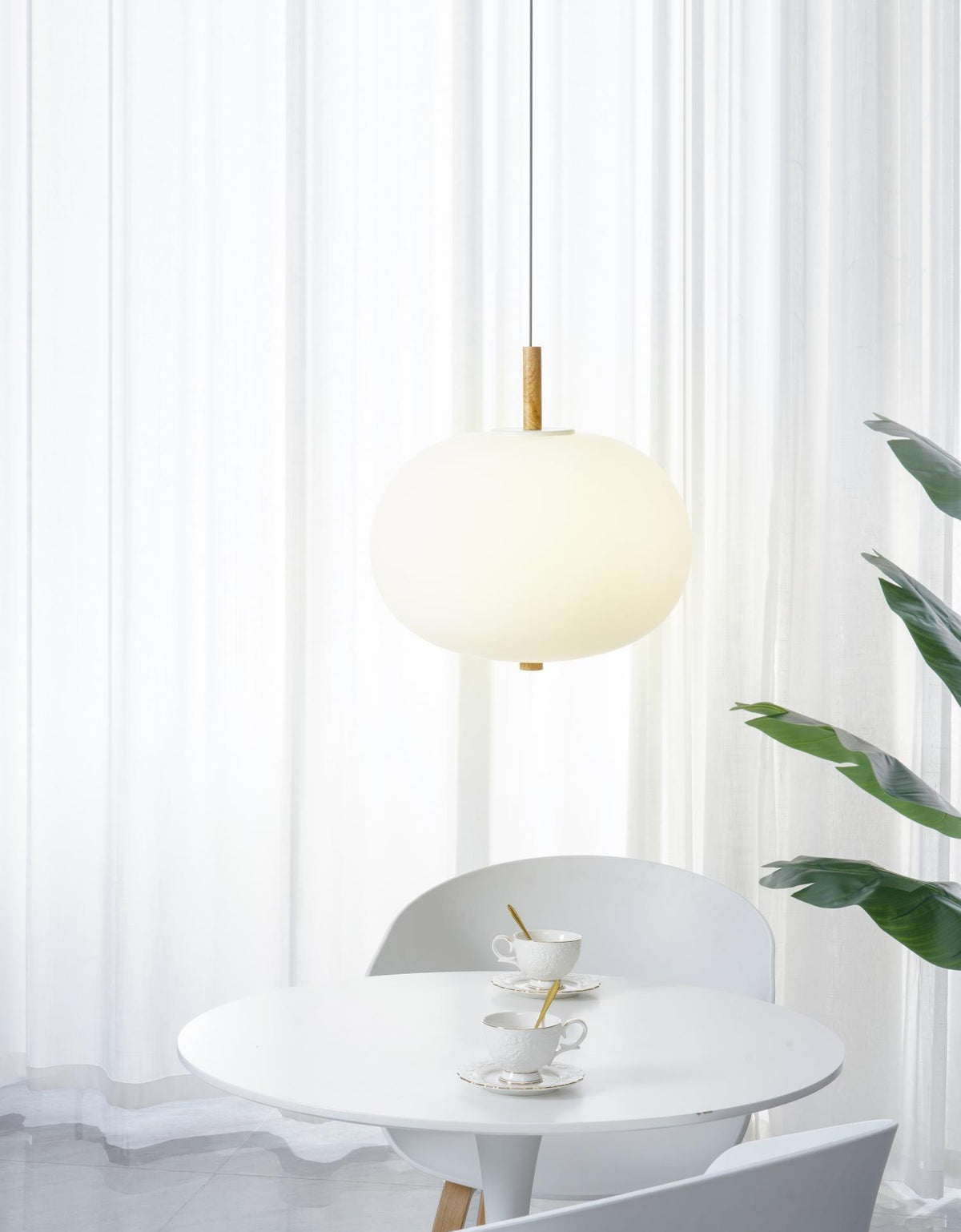 Duality Moderne Pendelleuchte aus Glas