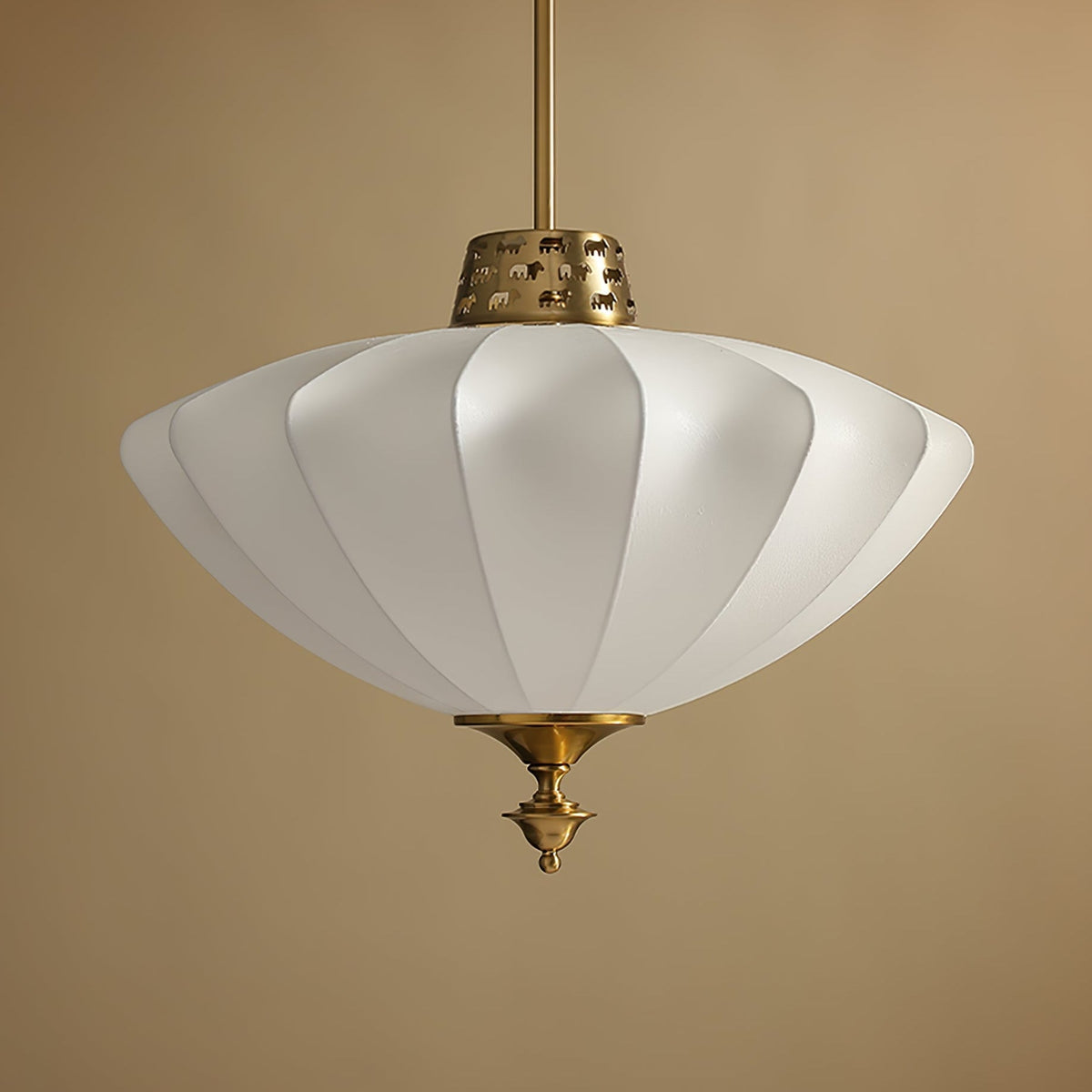 Ortalara Elegance Vintage Bloom Seiden-Pendelleuchte