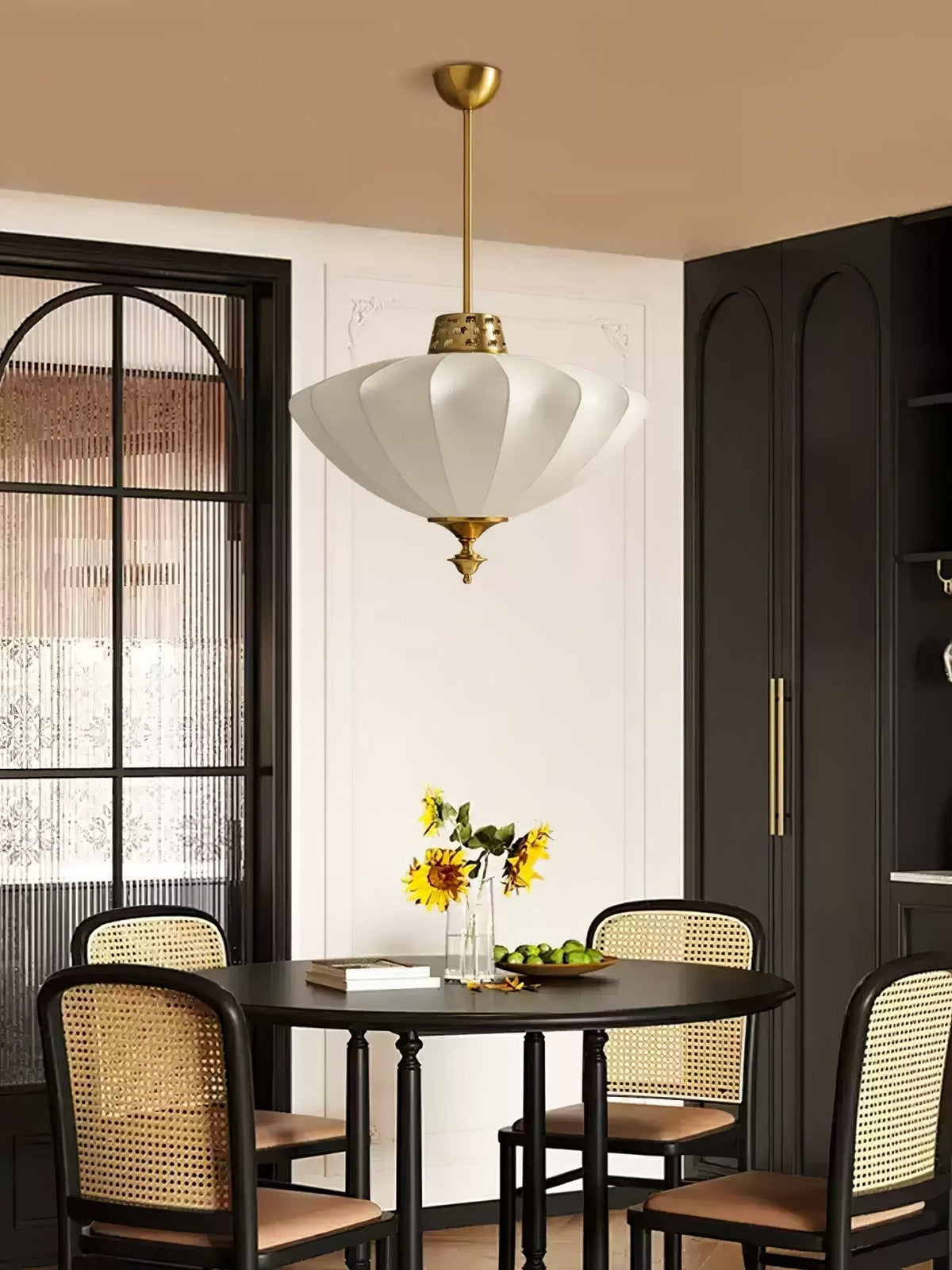 Ortalara Elegance Vintage Bloom Seiden-Pendelleuchte
