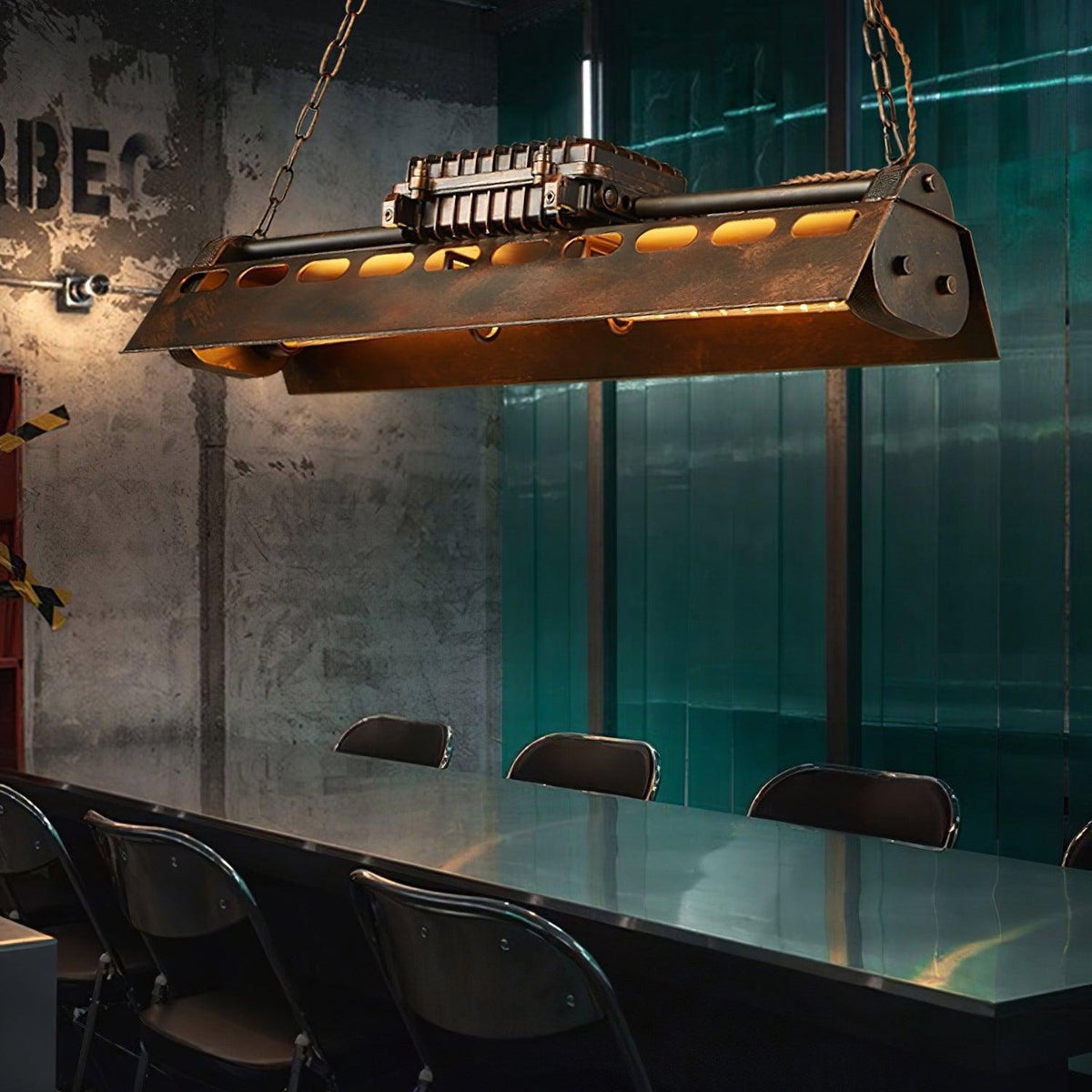 Noah Industrieller Steampunk-Kronleuchter