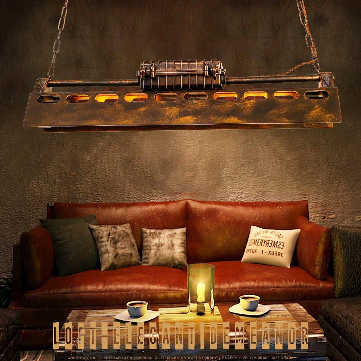 Noah Industrieller Steampunk-Kronleuchter