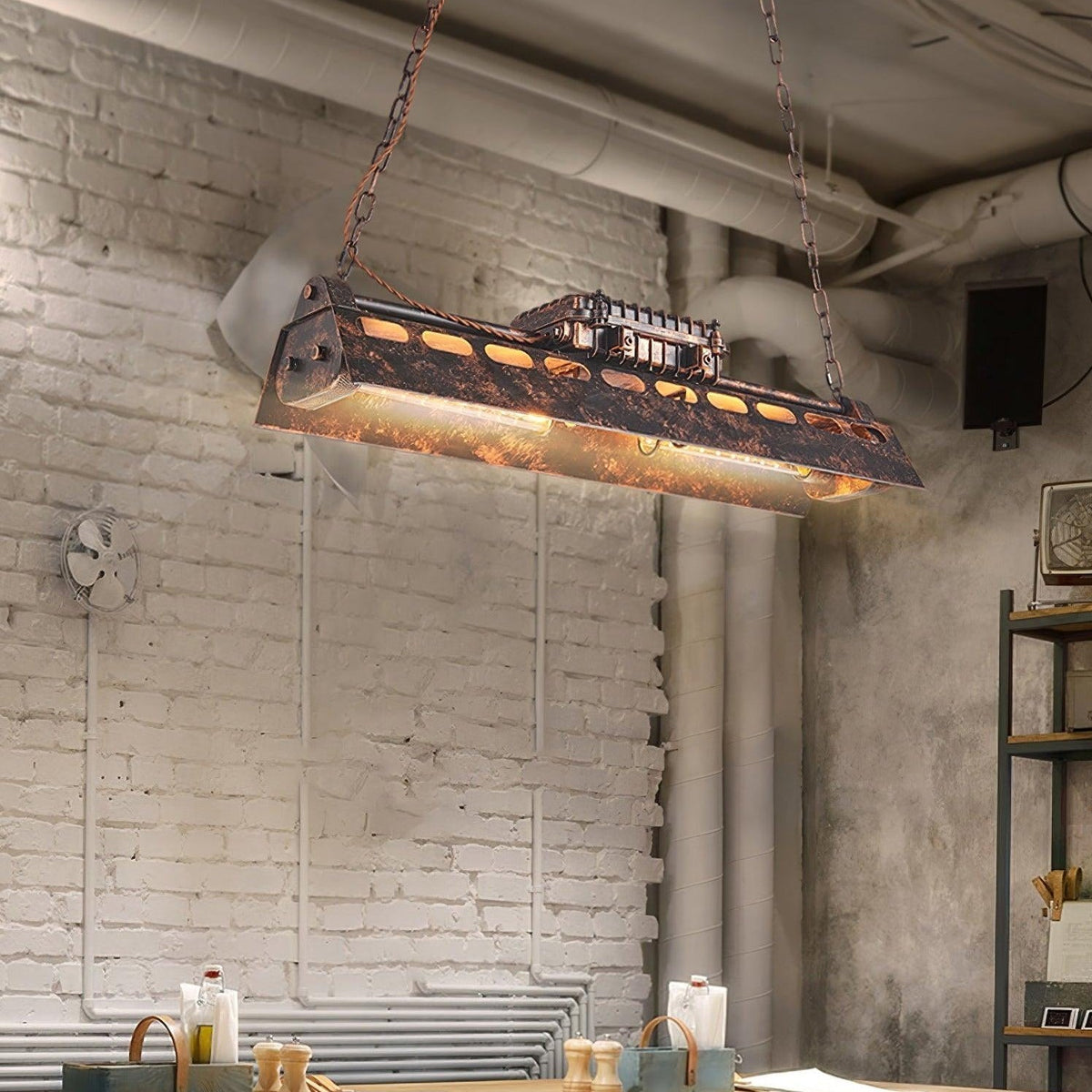 Noah Industrieller Steampunk-Kronleuchter