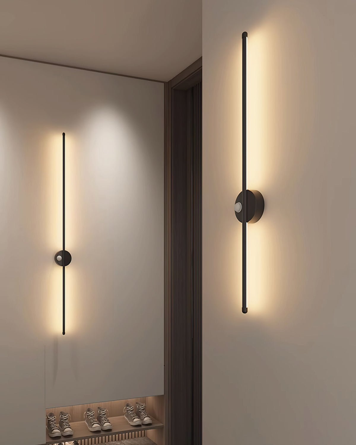 Norielia Wandleuchte wiederaufladbar linear minimalistisch