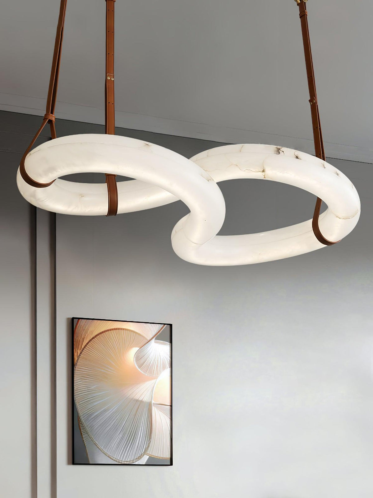 Luste Alabaster Pendelleuchte Kronleuchter