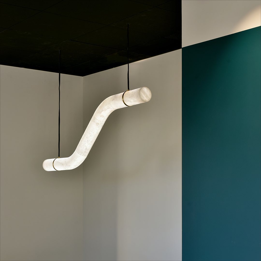 Luste Alabaster Pendelleuchte Kronleuchter