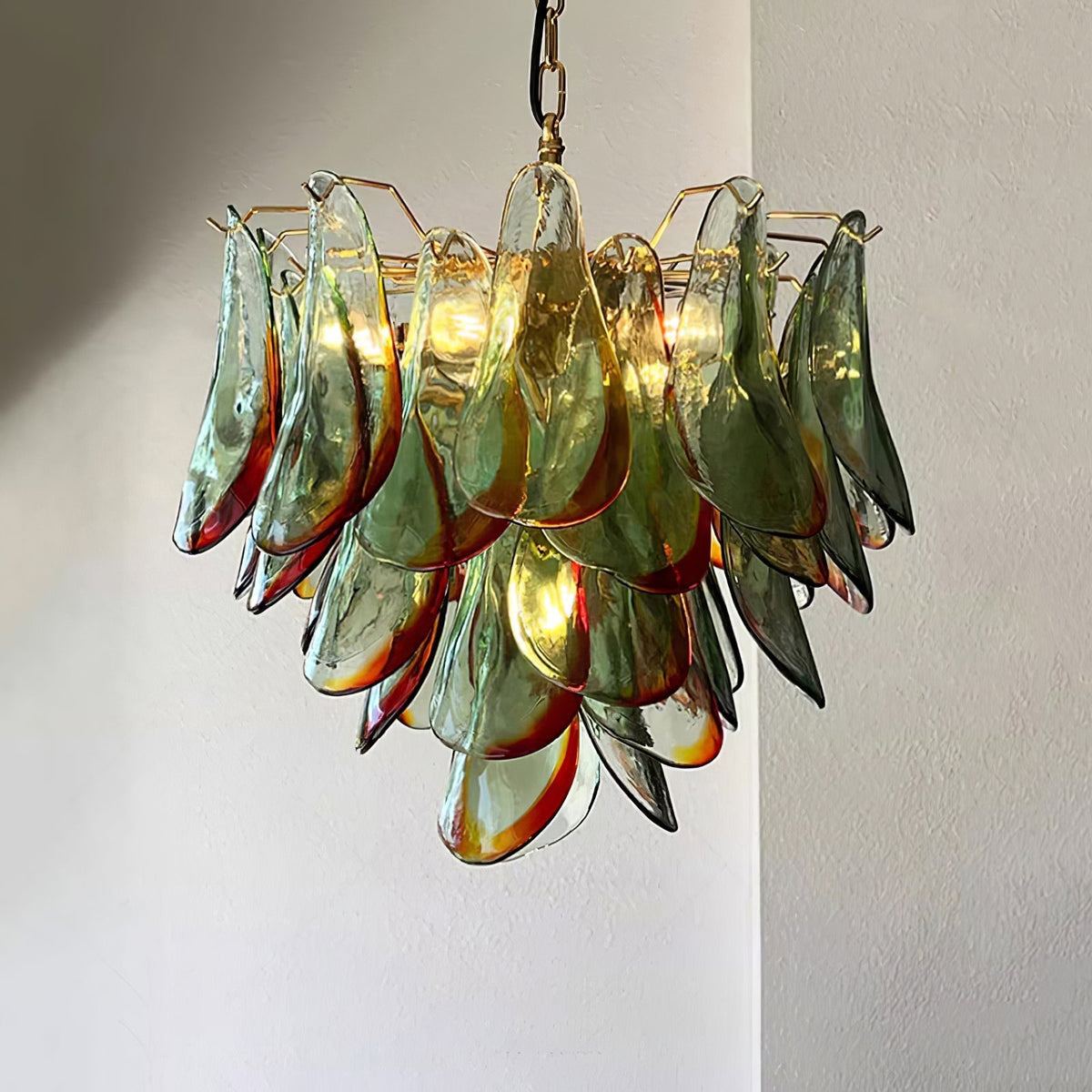 Celoraria Kronleuchter Murano-Glas-Blütenblätter Elegant