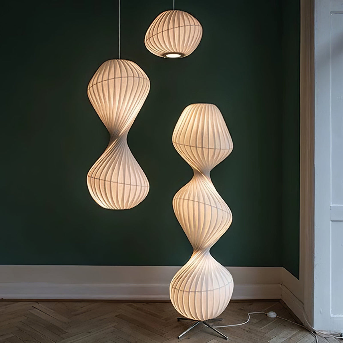 Alcareth Premium Nordische Kunst-Pendelleuchte aus Kunststoff