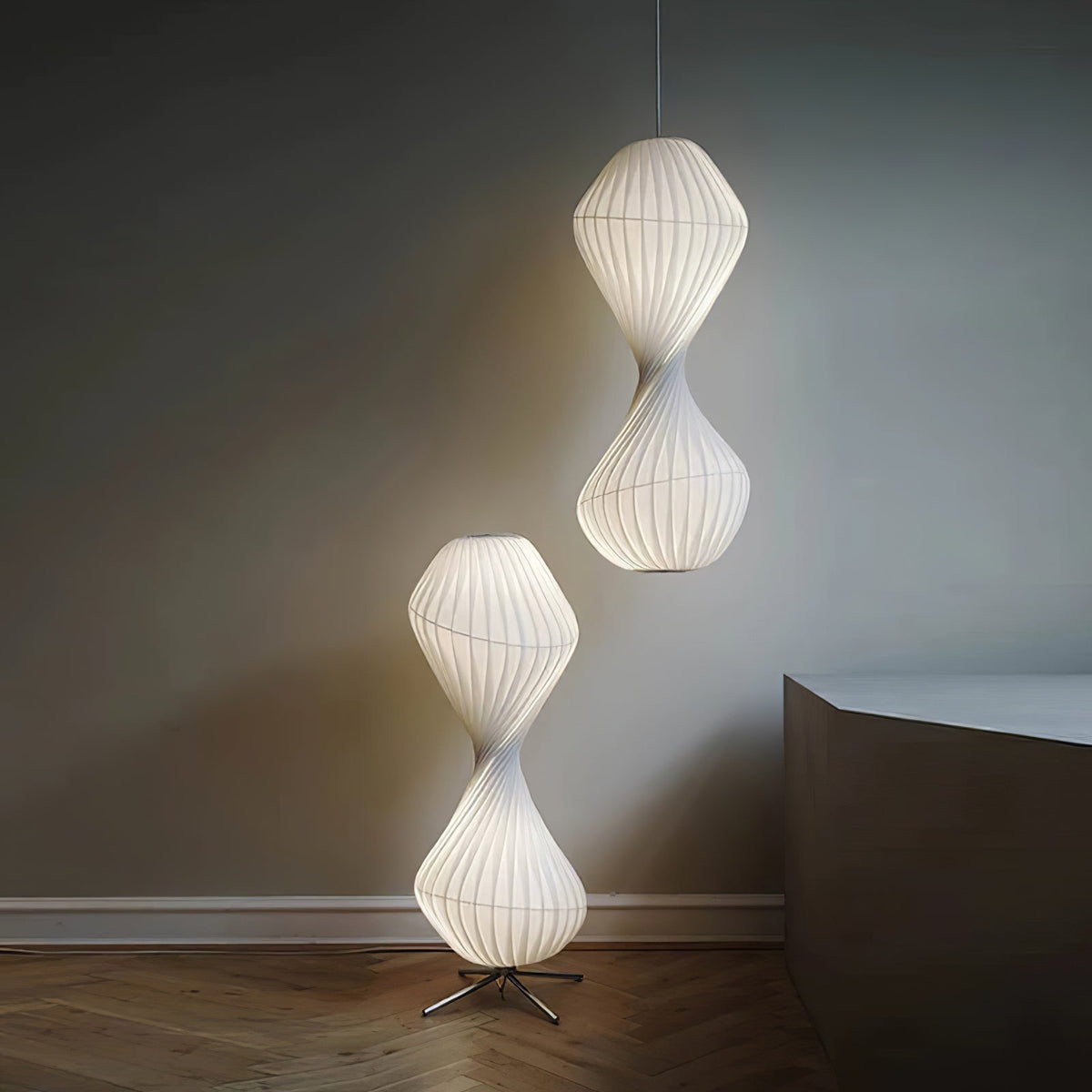 Alcareth Premium Nordische Kunst-Pendelleuchte aus Kunststoff