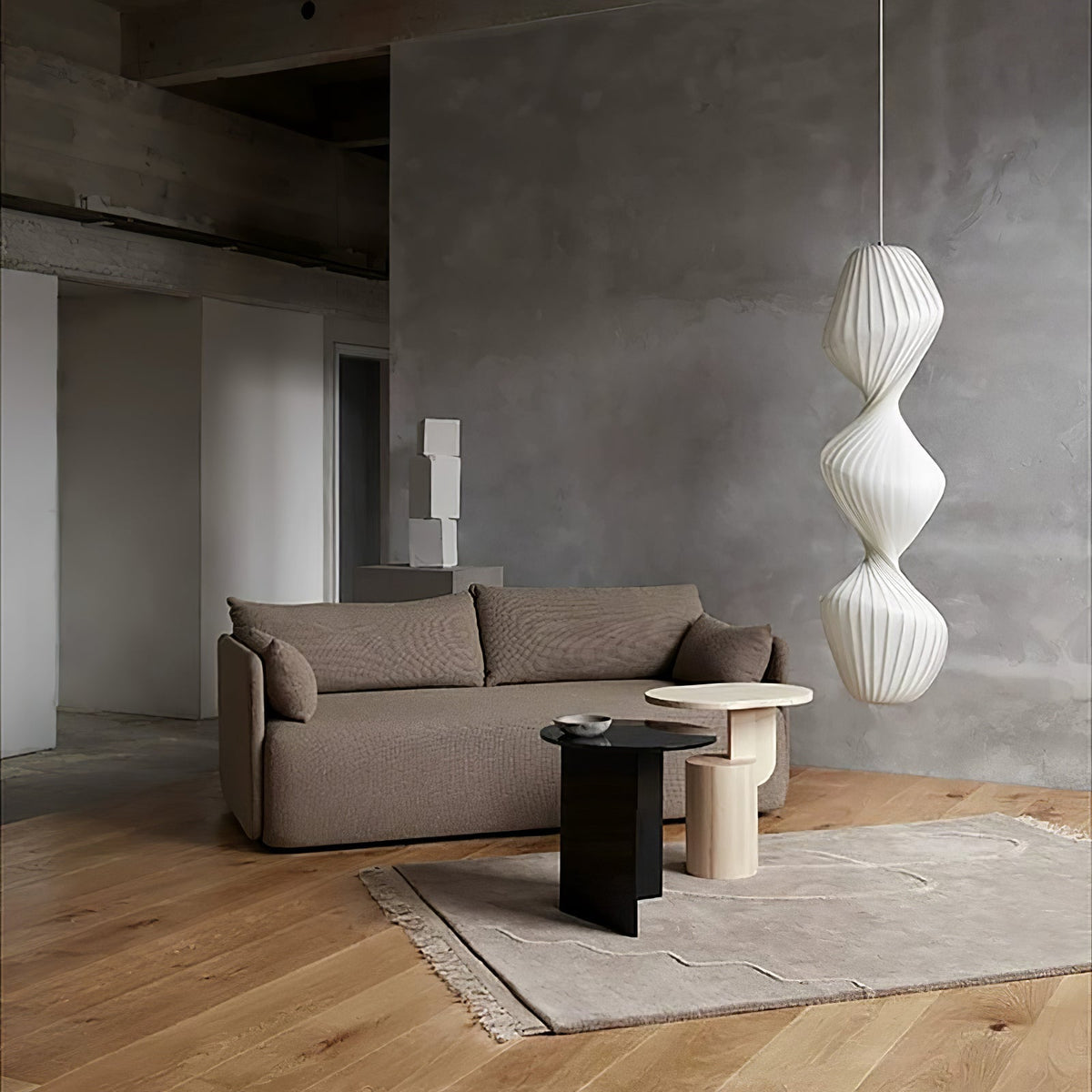Alcareth Premium Nordische Kunst-Pendelleuchte aus Kunststoff