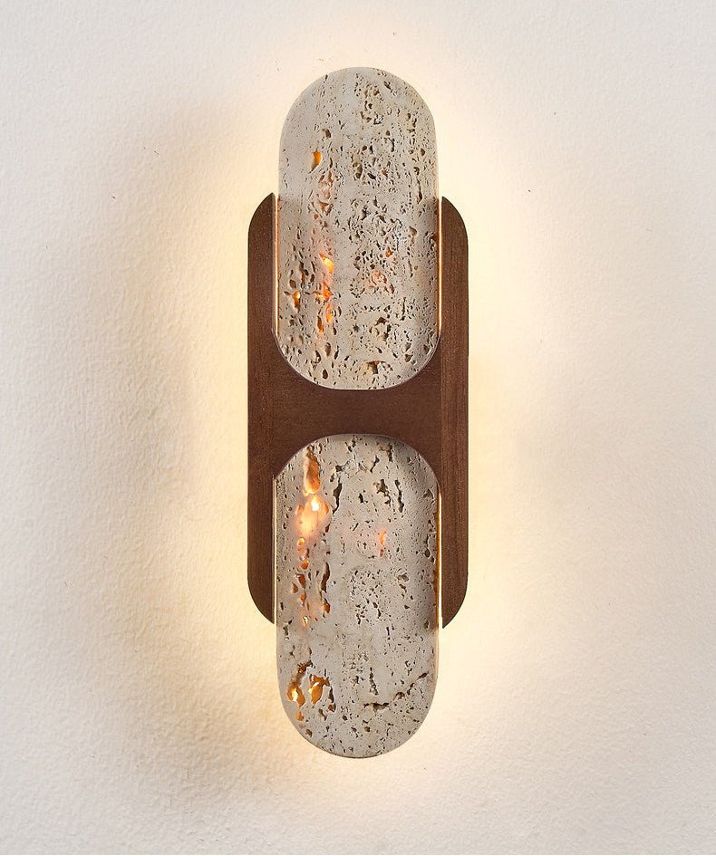 Valarise Travertine Wandleuchte