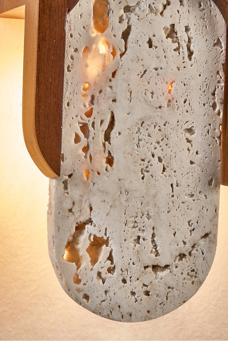 Valarise Travertine Wandleuchte