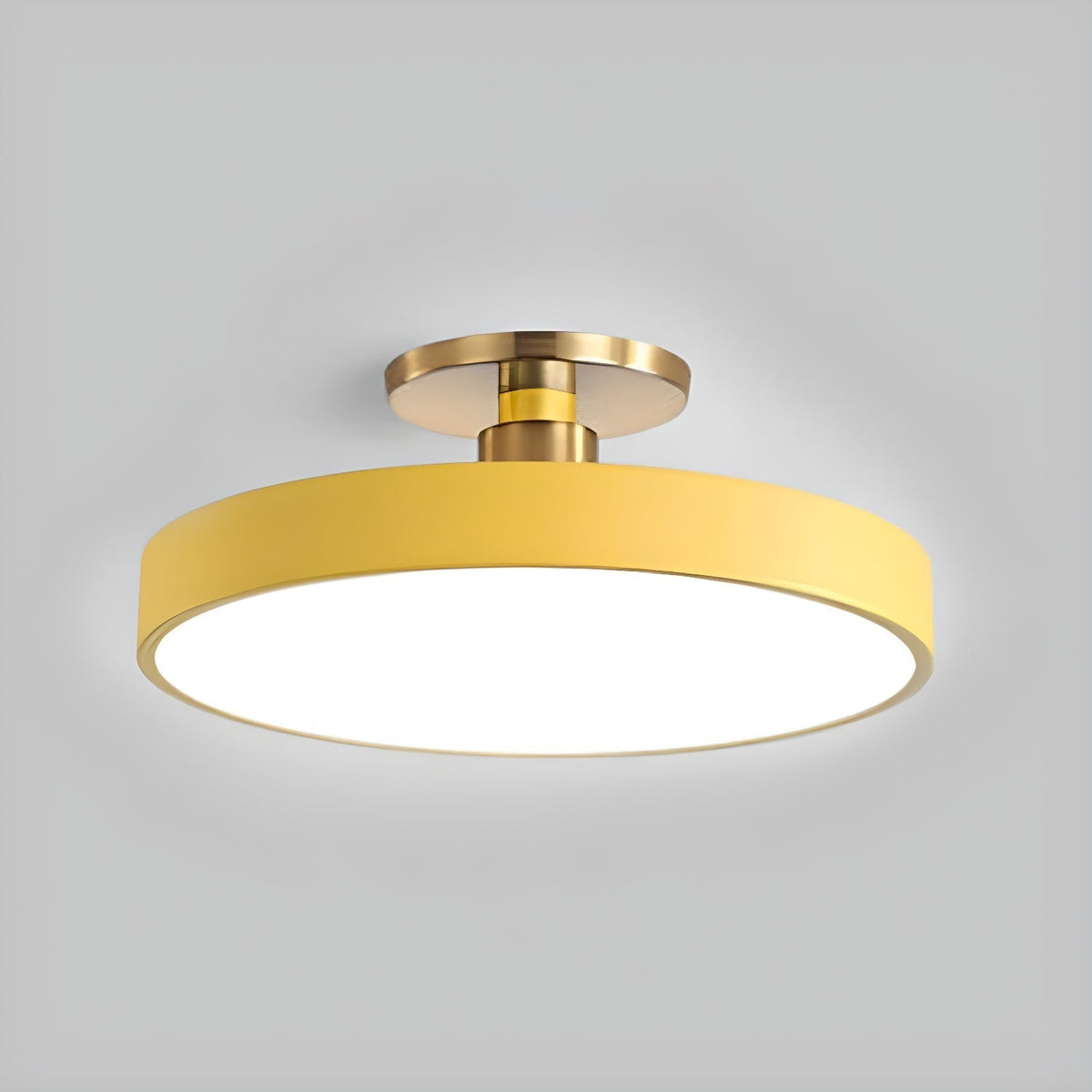 Aureiella flache Deckenleuchte Schwarz und Gold moderne Ausführung