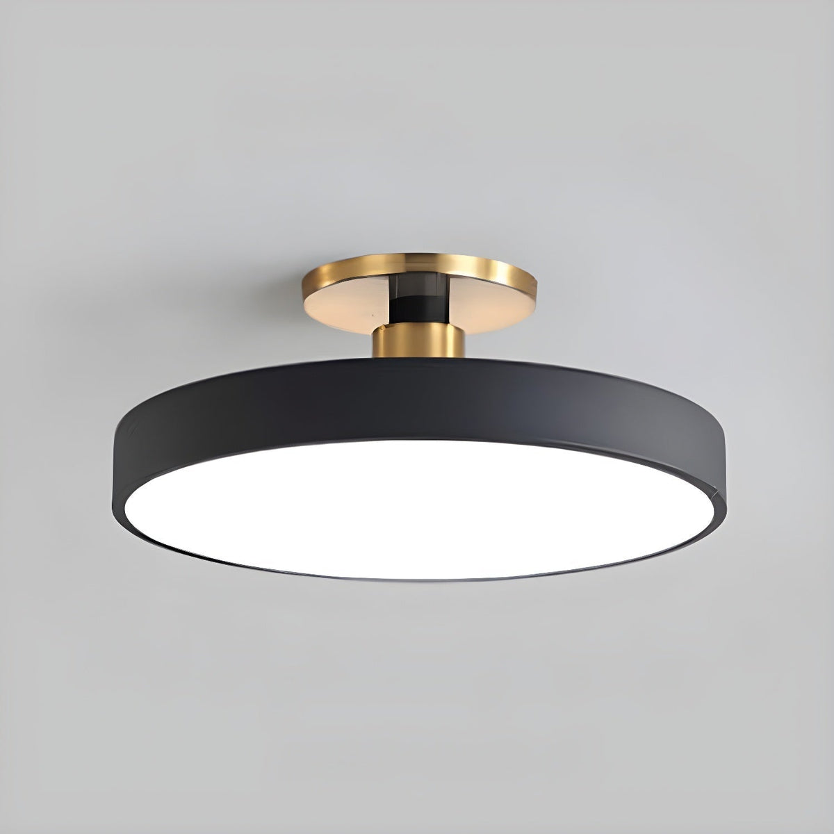 Aureiella flache Deckenleuchte Schwarz und Gold moderne Ausführung