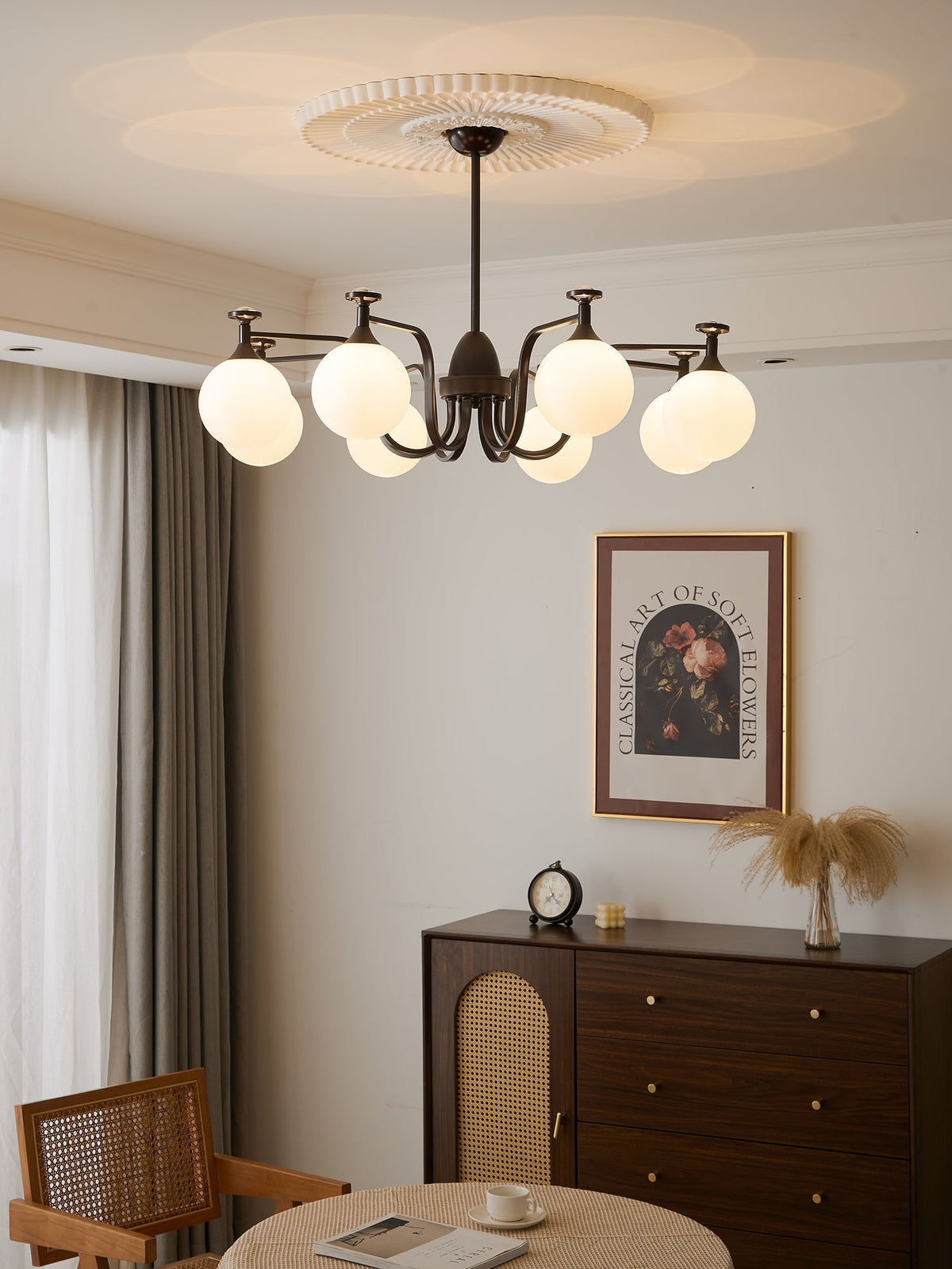 Zotheira Elegance Vintage-Glas-Kronleuchter